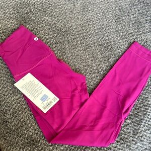 BNWT Lululemon Align Pant 25” size 2 Deep Fuchsia pink purple